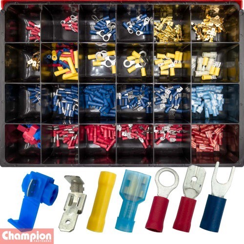 CHAMPION KIT, WIRING TERMINAL MASTER KIT, CRIMP TYPE, 28 TYPES
