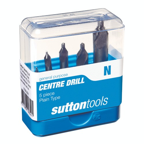CENTRE DRILL BIT SET, SIZES #1-5, SCD1, SUTTON