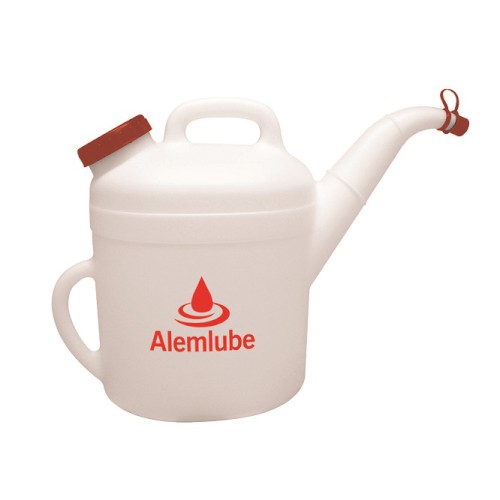 OIL JUG, WITH RIGID SPOUT, POLYETHYLENE, 10 LTR CAPACITY, ALEMLUBE