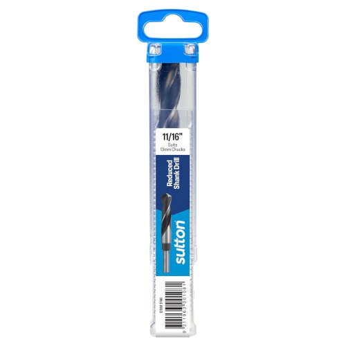 DRILL BIT, 11/16" X 1/2" REDUCED SHANK, HSS