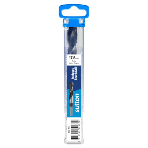 DRILL BIT, 17.5MM X 12.5MM REDUCED SHANK, HSS