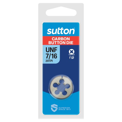 BUTTON DIE, UNF 7/16" X 1" DIA