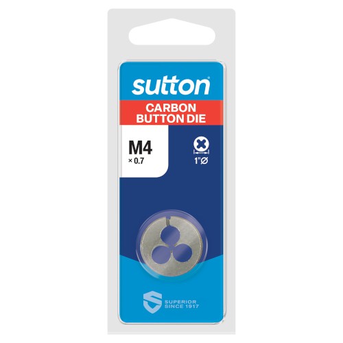 BUTTON DIE, M4 X 0.7, 1" DIA