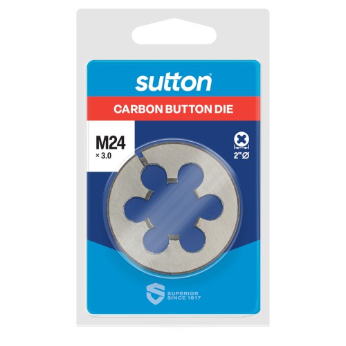 BUTTON DIE, M24 X 3, 2" DIA