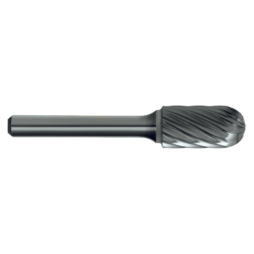 BURR, CYLINDRICAL, WITH RADIUS END, 1/4" X 5/8" ALUM SC1AC