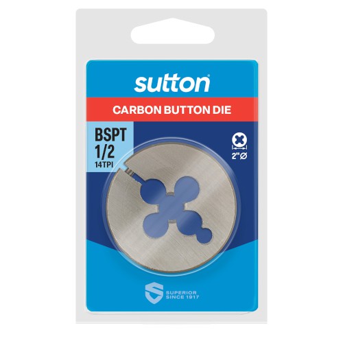 BUTTON DIE, BSPT 1/2" X 2" DIA