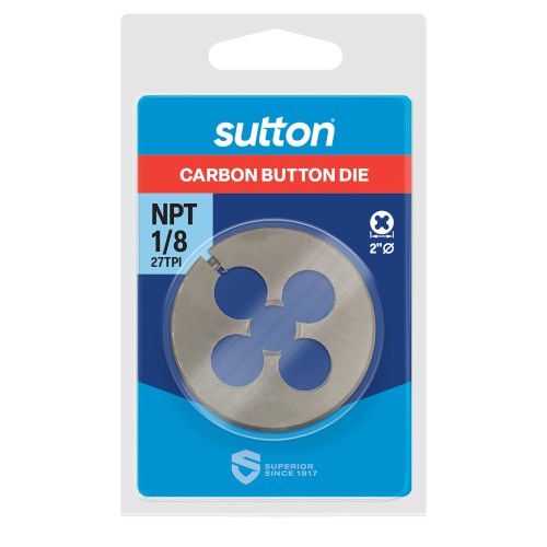 BUTTON DIE, NPT 1/8" X 2" DIA