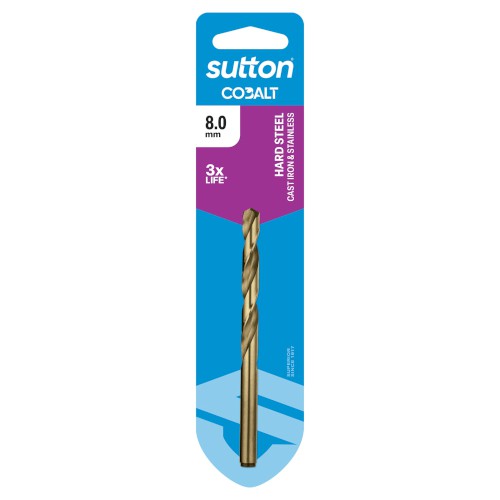 JOBBER DRILL BIT, 8MM, COBALT