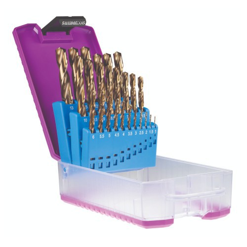 JOBBER DRILL BIT SET, 25 PCE, COBALT, 1.0-13MM, SM3