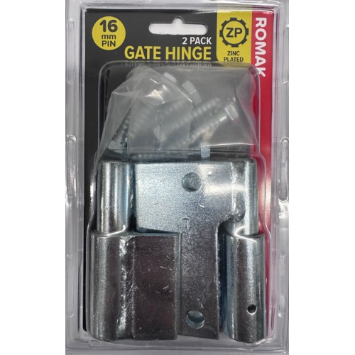 GATE HINGE, RIGHT HAND, WELD ON, ZINC (ROMACK)