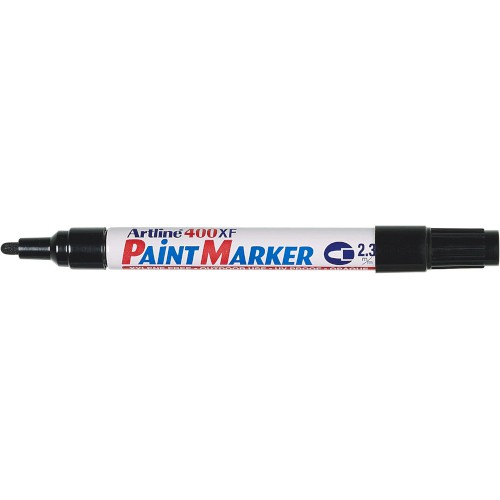 MARKER PEN, PAINT, BLACK, 2.3MM BULLET TIP, ARTLINE 400