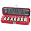 SOCKET SET, 1/2" DR, 7 PCE, INHEX, METRIC, SIDCHROME