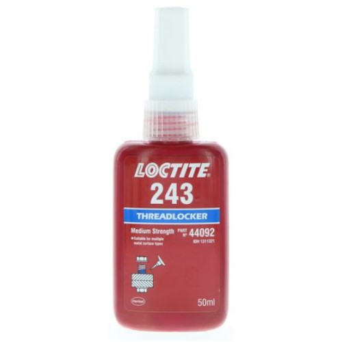 LOCTITE 243, THREADLOCKER, MED STRENGTH, 50ML