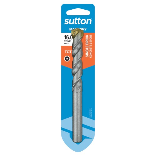 MASONRY DRILL BIT, M10(10MM) X 150, SINGLE BRICK, SNGLPK