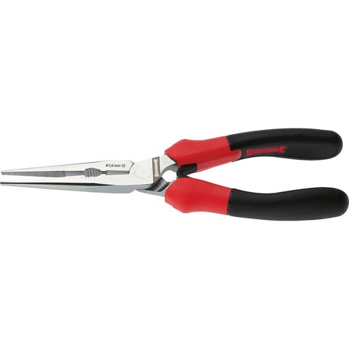 LONG NOSE PLIERS, 200MM (8") MOULDED, SIDCHROME