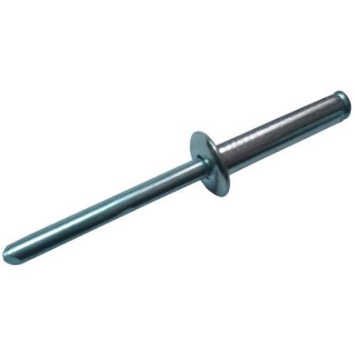 RIVET, TRUSS HEAD, DIA 1/8" GRIP 3.2-4.8MM LENGTH 8.4MM ALUM (100)