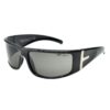 SAFETY SPECS, ALLURE, SMOKE LENS, BLACK FRAME