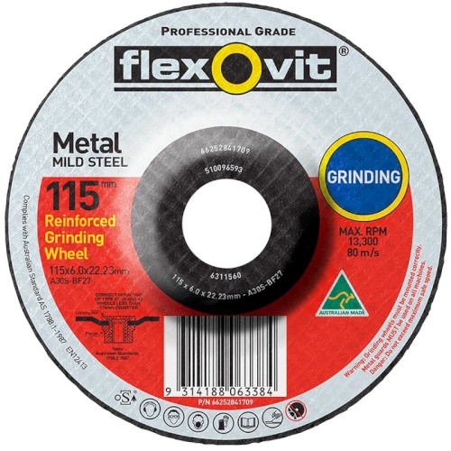100009082_32356.JPG DISC, METAL GRINDING, 115 X 6 X 22MM, A30S