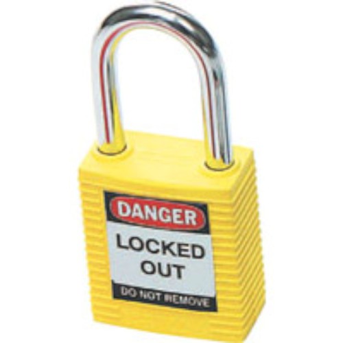 PADLOCK, SAFETY LOCKOUT, YELLOW