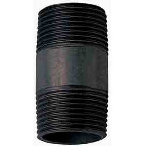 NIPPLE, BARREL, BLACK STEEL, 25MM
