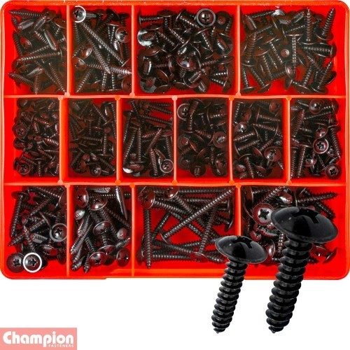 CHAMPION KIT, PHILLIPS MUSHROOM HEAD SELF-TAPPING SCREWS ASSORTMENT