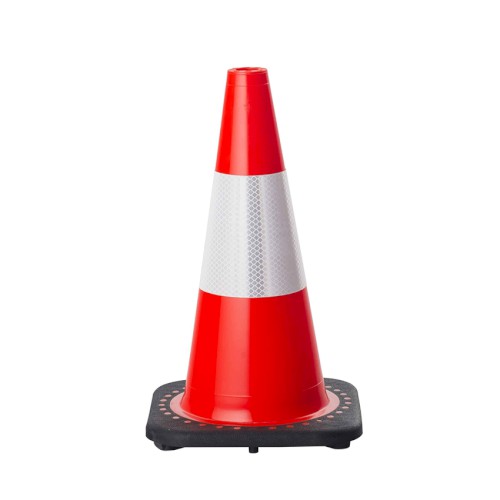 ROAD CONE, 450MM, ORANGE REFLECTIVE