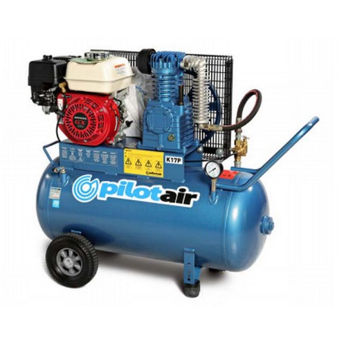 AIR COMPRESSOR, PETROL, 16.3CFM, 100 LTR, GX160, PILOT
