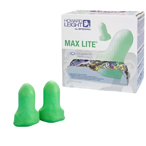 EARPLUGS, MAX-LITE, GREEN(200)