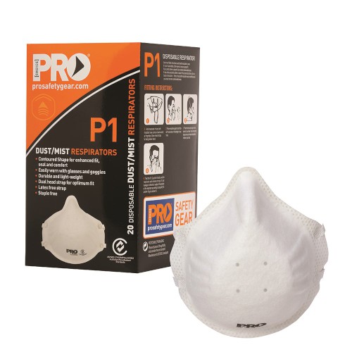 100016580_32278.JPG MASK, RESPIRATOR, DISPOSABLE, P1 PRO CHOICE (20)