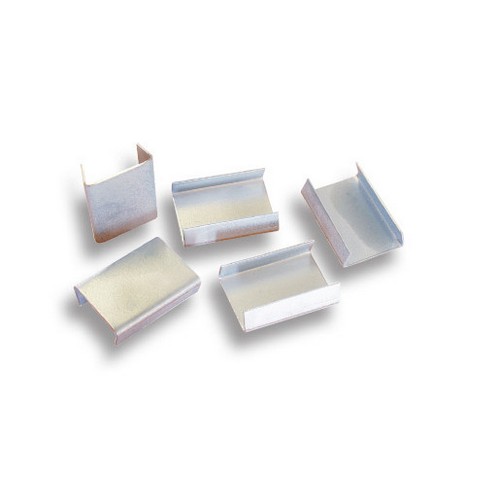 BUCKLE SEAL, 19MM CRIMP ON, TO SUIT BLACK STRAPPING, BOX OF 1000