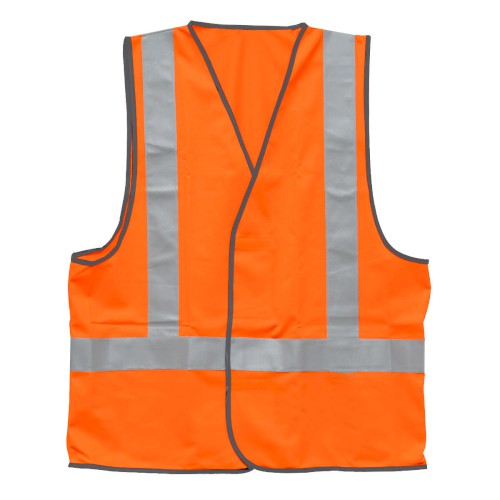 SAFETY VEST, ORANGE, DAY/NIGHT USE, LARGE