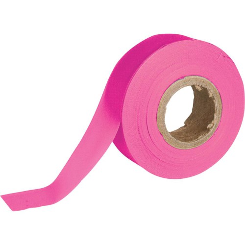100018728_43592.JPG TAPE, FLAGGING, PINK GLO, 25MM X 75M