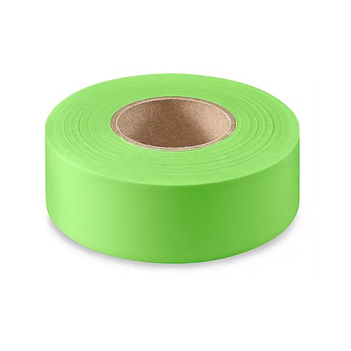 100018733_65578.JPG TAPE, FLAGGING, FLURO LIME 25MM X 75M