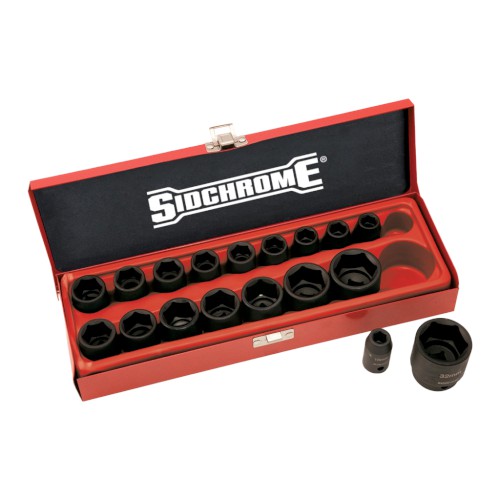 100020077_76773.JPG IMPACT SOCKET SET, 1/2" DR, 18 PCE, METRIC