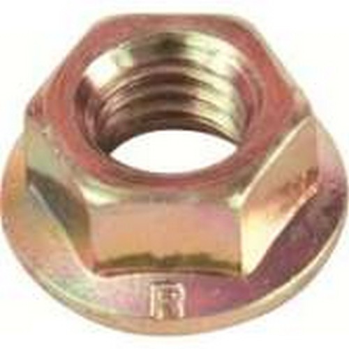 NUT, HEX, FLANGED, M10, CLASS 8, ZINC/YELLOW
