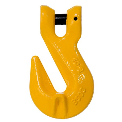HOOK, GRAB, CLUTCH TYPE, CLEVIS, 10MM, G8 YELLOW (BEAVER)