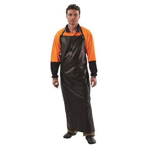APRON, PVC, BLACK, FULL LENGTH, 90 X 120CM