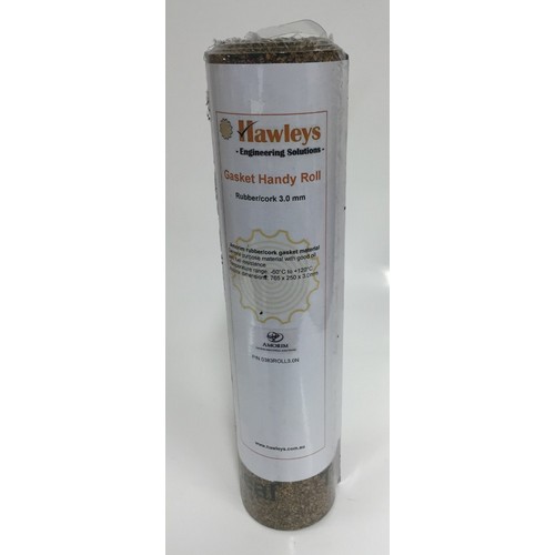 GASKET, HANDY ROLL, RUBBER CORK, 760X250X3MM