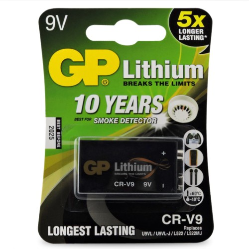 BATTERY, 9V LITHIUM GP ULTRA