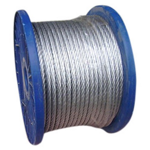 ROPE, WIRE, 8MM, GALVANISED, 6X24 FRC GR1960 (PER METRE)