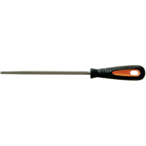 FILE, ROUND, 8"/200MM, SECOND CUT, ERGO HANDLE