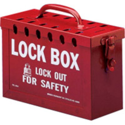 GROUP LOCK BOX, RED, 13 LOCKS
