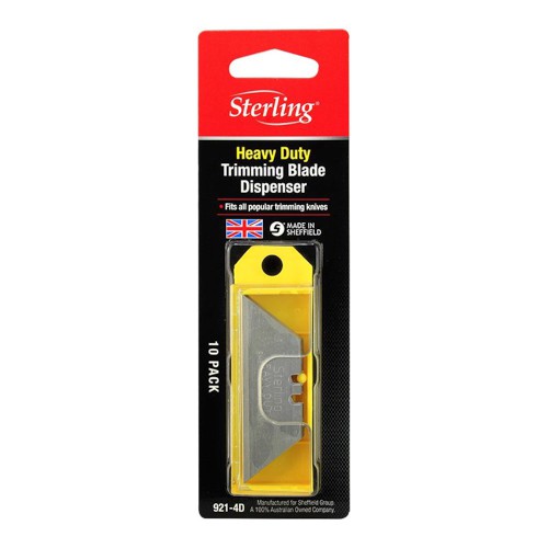 BLADES H/D, TO SUIT STERLING UTILITY RETRACTABLE BLADE KNIFE (PACK OF 10)