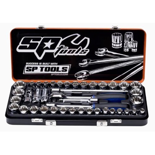 1/2"DR SOCKET SET - METRIC/SAE - 12PT - 41PC