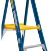LADDER, PLATFORM, FIBREGLASS, 1.15MTR 150KG