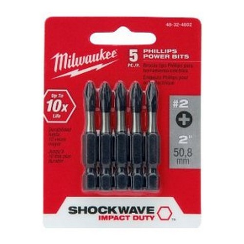 100042330_10561.JPG SHOCKWAVE™ POWER BIT PHILLIPS #2 50MM (2") PKT 5