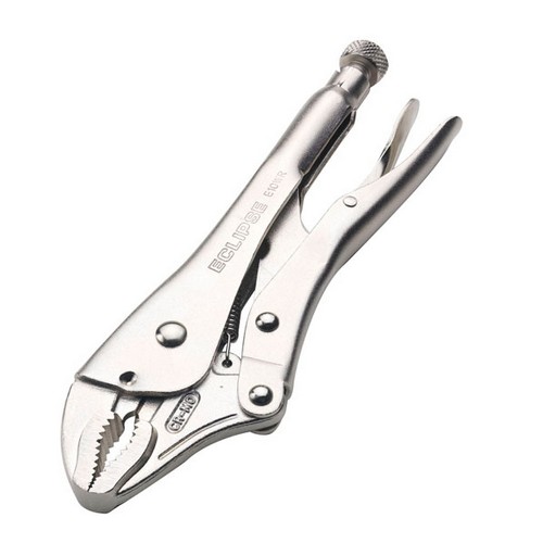 LOCKING PLIERS, CURVED JAW WITH CUTTER, 250MM (10")