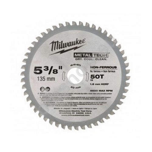 METAL SAW BLADE 135MM (5 3/8") 50T - NON-FERROUS METALS