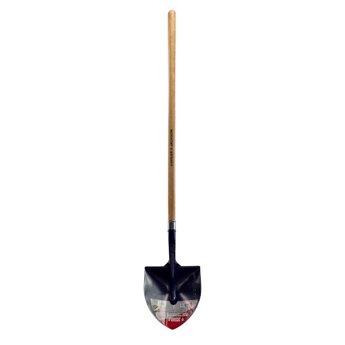 100047421_11371.jpg SHOVEL, ROUND MOUTH, 1190MM LONG OAK HANDLE