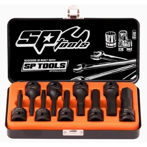 1/2"DR IMPACT SOCKET SET - INHEX - METRIC ONLY - 6PT - 9PC